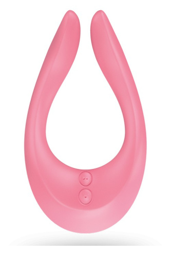 Satisfyer Partner Multifun 2-багатофункціональний вібратор для пар, 13х7х3. 5 см (рожевий) - купити в Києві, Україні