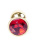Boss Jewellery Gold Plug Red - Анальная пробка с красным кристаллом, 7х2.7 см (красный) Boss Jewellery Gold Plug Red - Анальная пробка с красным кристаллом, 7х2.7 см (красный)