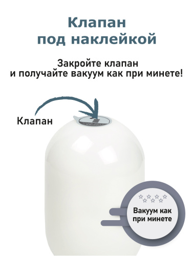 Genmu Pure Touch - потрясающий мастурбатор с эффектом отсоса (белый), 15х6.7см