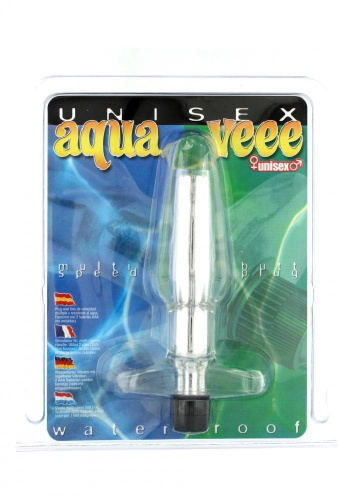 Seven Creations Aqua Vee Butt Plug - Анальная пробка с вибропулей, 13,5х4 см