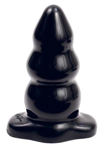Doc Johnson Tripple Ripple Butt Plug Large - Анальная пробка, 11,6х6 см (черный)