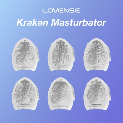 Lovense Kraken masturbator egg box - Набор мастурбаторов, 6 шт (белый)