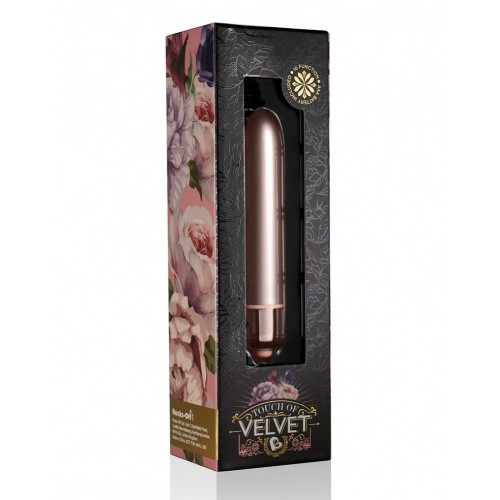 Rocks Off RO-90mm Touch of Velvet Rose Blush - матовая вибропуля, 9х1.6 см. (розовый)