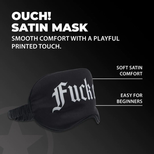Маска на глаза Ouch! Satin Blindfold Fuck Off