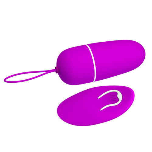 Wireless control Egg, 12-function vibration - Виброяйцо на пульте д/у, 6,5х2,6 см (фиолетовый)