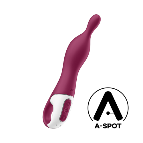 Satisfyer - A-Mazing 1 - Инновационный вибратор для точки А, 21.7х3.8 см (ягодный)