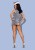 Obsessive Stewardess - Эротический костюм для ролевых игр Стюардесса, S/M (серый)