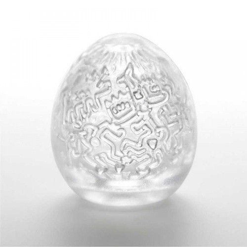 Tenga Keith Haring Party Egg - Мастурбатор-яйце, 5х4. 5 см (білий) - купити в Києві, Україні