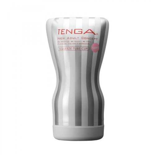 Tenga Squeeze Tube Cup м'яка подушечка Gentle - мастурбатор, 15х5 см - купити в Києві, Україні