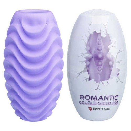 Pretty Love Romantic Double Sided Egg Masturbator - Мастурбатор, 8,6х4.6 см (фиолетовый)