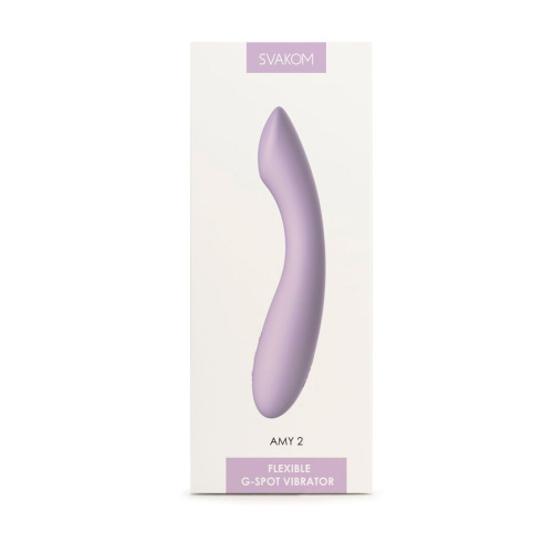 Svakom Amy 2 Pastel Lilac - Вибратор, 17 см (сиреневый)