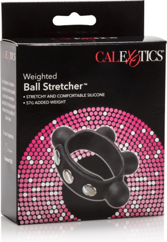 California Exotic Novelties Weighted Ball Stretcher - Кольцо для мошонки, (черный)