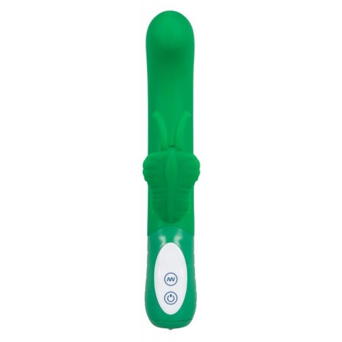 Champion Butterfly Vibrator Green - вибратор кролик с 7 режимами, 23х3 см