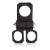 CalExotics Lovers Gear Ball Spreader Enhancer - виброкольцо, 10.2х2.5 см (черный)