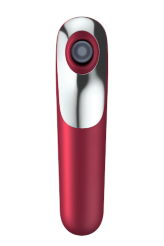 Satisfyer Dual Love 2 в 1 - Смарт вибратор и вакуумный стимулятор клитора, 16х3.8 см (красный)