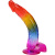 Фаллоимитатор Doc Johnson Crystal Jellies Rainbow 9.5 Inch, 24,1 см
