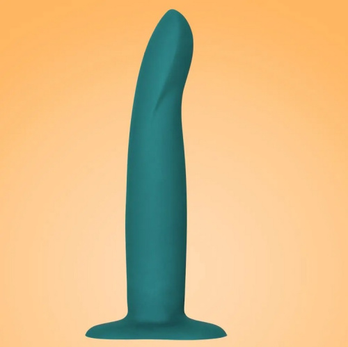 Fun Factory Limba Flex M - Гибкий силиконовый фаллоимитатор, 17х3 см, (зеленый)