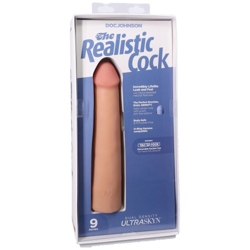 Фалоімітатор Doc Johnson The Realistic Cock ULTRASKYN 9 Inch, 22,9 см - купити в Україні | Секс шоп SEX-SHOP.ua