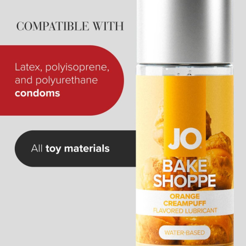 Лубрикант на водной основе JO Bake Shoppe Orange Creampuff, 60 мл (апельсиновый крем пафф)
