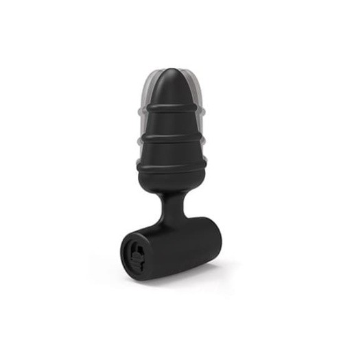 Love in the Pocket  Love Plug Vibrating Butt Plug - Анальная пробка, 3.5х2.5 см (чёрный)