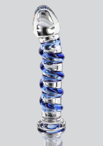 Toy Joy G-Spot Gemstone - Стеклянный фаллоимитатор, 17х3.6 см