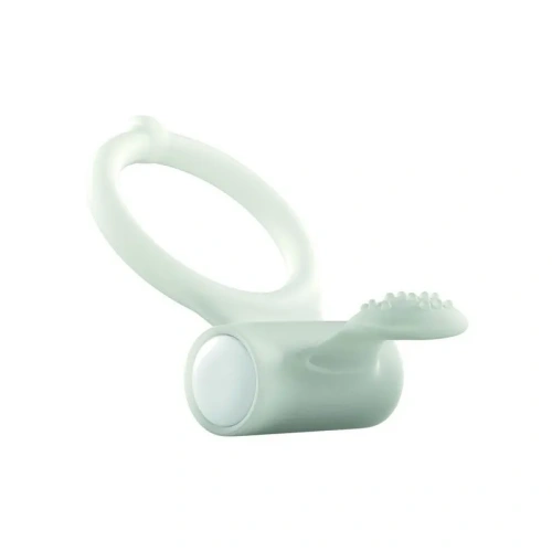 Dorcel Power Clit White Phospho - виброкольцо светящееся в темноте, 7х3.2 см (белый)