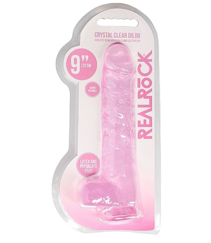 Реалистичный фаллоимитатор Realrock Dildo With Balls 9', 25 см