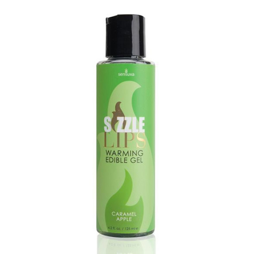 Sensuva - Sizzle Lips Caramel Apple - Зігріваючий їстівний масажний гель, 125 мл. - купити в Києві, Україні