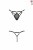Passion Exclusive Meggy Thong - Стринги из стреп, S/M (чёрные)