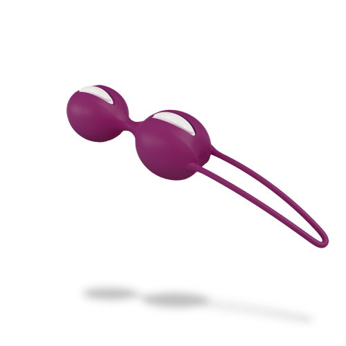 Fun Factory Smartballs Duo вагинальные шарики, 9.5х3.6 см (черный с малиновым)