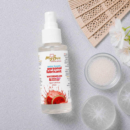 2в1 лубрикант и массажный гель - MyLove Aroma Series Intim&Massage Watermelon, 50 мл
