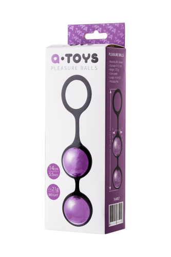 Toyfa A-Toys - Вагинальные шарики, 14 см (фиолетовый)