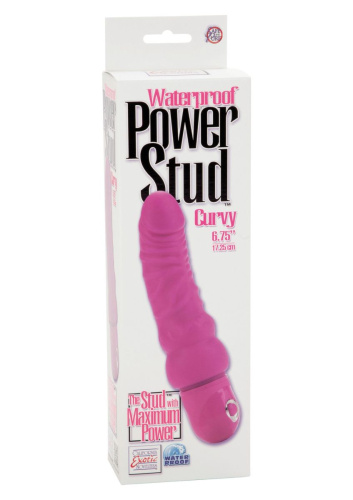 California Exotic Novelties Power Stud Curvy - Вибратор, 16x5 см (розовый)