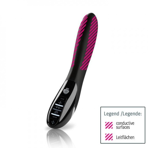 Mystim Electric Eric eStim - Вібратор з електростимуляцією, 17х4 см. (чорний) - купити в Києві, Україні