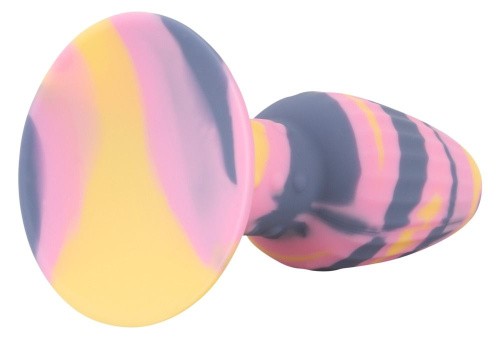 Coloгful Joy Triple Colour Butt Plug - Анальная пробка, 11.5х4 см (разноцветная)