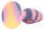 Coloгful Joy Triple Colour Butt Plug - Анальная пробка, 11.5х4 см (разноцветная)