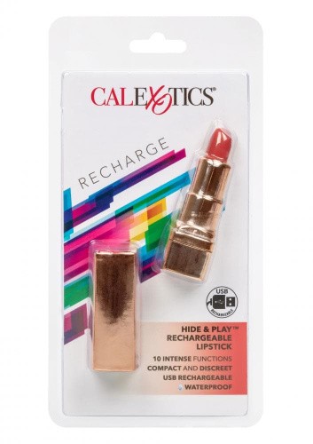 CalExotics Hide & Play Lipstick Recharge вибратор в форме помады (розовый)