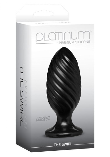 Doc Johnson Platinum Premium The Swirl - Анальная пробка, 13х5 см