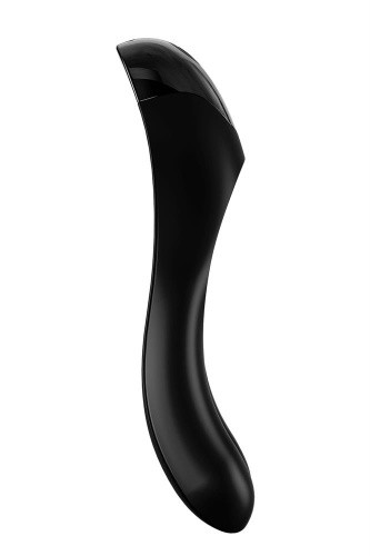 Satisfyer Candy Cane Black - Вибратор на палец, 11х3.5 см (чёрный)