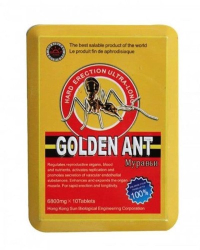Golden Ant - Таблетки для улучшения потенции и задержки эякуляции (1 шт)