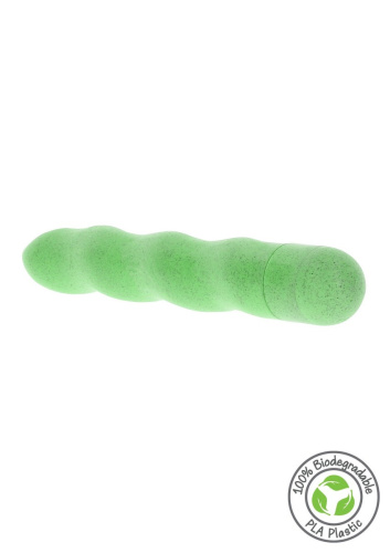 Fuck Green Organic Wave Vibrator - Вибратор, 18 см (зеленый)
