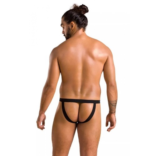 Passion - 044 SLIP OPEN BEN black - Открытые мужские трусы, S/M