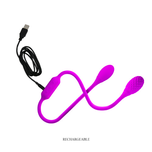 Pretty Love Dream Lovers Whip Pink - Двосторонній вібратор, 65,5 см (рожевий) - купити в Києві, Україні
