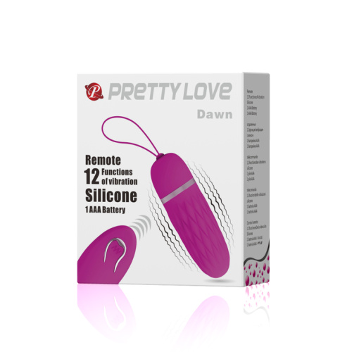 Pretty Love Dawn Remote Egg Pink - Виброяйцо, 9,2см (фиолетовый)