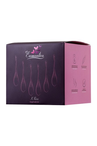 Eromantica K-Rose - Набор из 6 вагинальных шариков, 16,1 см (розовый)