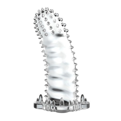 Baile Brave Man Penis Sleeve Crystal - Насадка на член, 14 см (прозрачный)