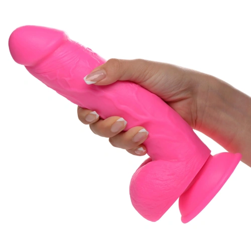 Pop Peckers 8.25" Dildo Pink - Фаллоимитатор, 22,8 см (розовый)