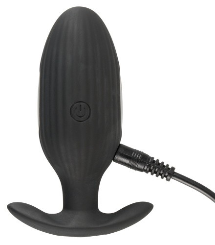 Orion XouXou Vibrating E-Stim Butt Plug - Анальная пробка с вибрацией и электростимуляцией, 9,2х3,5 см (черный)