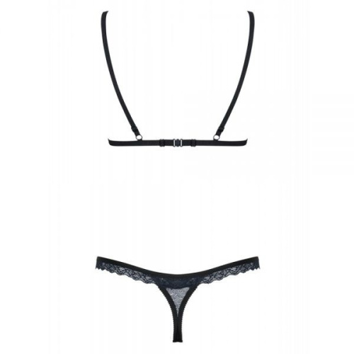 Obsessive 866-SET-1 set - комплект кружевного белья со стрингами, S/M (чёрный)