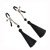 Зажимы для сосков Art of Sex - Nipple clamps Black Tassels Зажимы для сосков Art of Sex - Nipple clamps Black Tassels